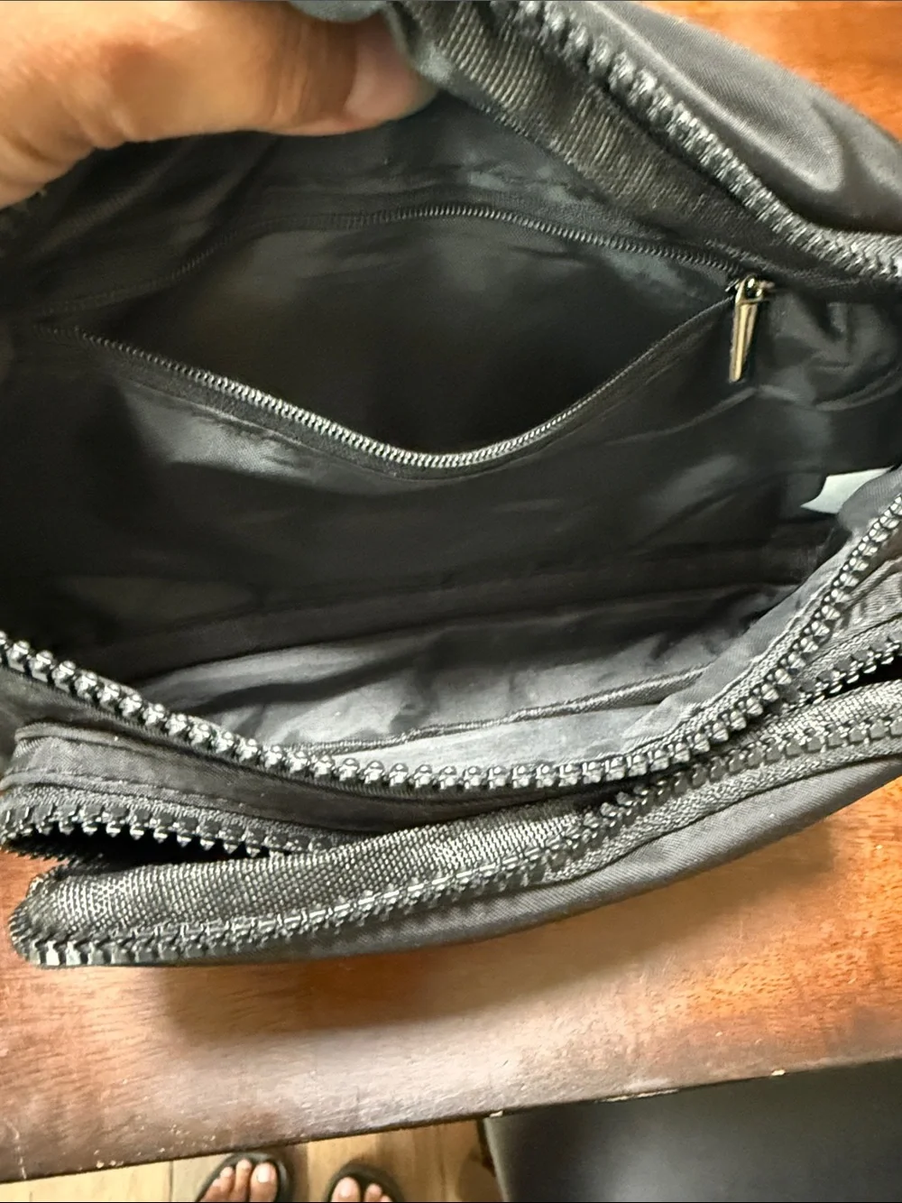 ALO Yoga Black Men's Belt Bag with Front Pocket